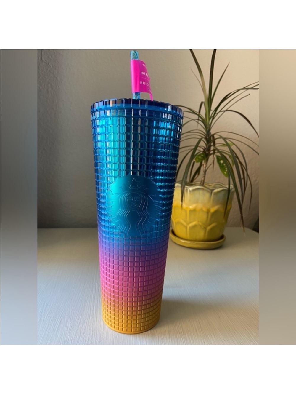 NEW 2023 LE Starbucks X Tim Singleton Pride Grid Gradient Ombre Tumbler